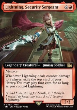 Lightning, Security Sergeant (V.1) - Magic: The Gathering - FINAL FANTASY: Extras (Rare) [XFIN-462]
