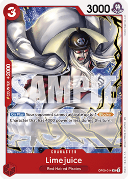 Limejuice (OP09-014) - Starter Deck: Red Shanks (Uncommon) [ST-23-OP09-014]