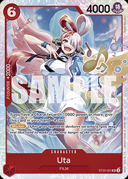 Uta (ST23-001)⁣ - Starter Deck: Red Shanks⁣ (Super Rare)⁣ [001]