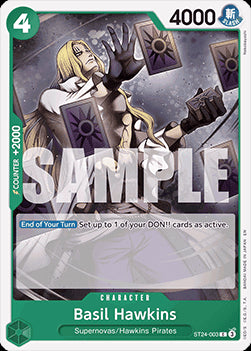 Basil Hawkins (ST24-003)⁣ - Starter Deck: Green Jewelry Bonney⁣ (Common)⁣ [003]