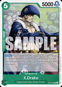 X.Drake (ST24-005)⁣ - Starter Deck: Green Jewelry Bonney⁣ (Common)⁣ [005]