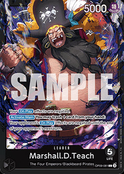 Marshall.D.Teach (OP09-081)⁣ - Starter Deck: Black Marshall.D.Teach⁣ (Leader)⁣ [OP09-081]