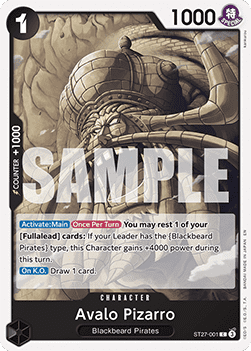 Avalo Pizarro (ST27-001) - Starter Deck: Black Marshall.D.Teach (Common) [ST-27-001]