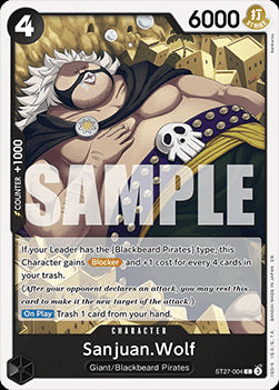 Sanjuan.Wolf (ST27-004)⁣ - Starter Deck: Black Marshall.D.Teach⁣ (Common)⁣ [004]