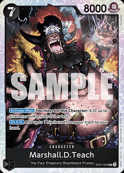 Marshall.D.Teach (ST27-005)⁣ - Starter Deck: Black Marshall.D.Teach⁣ (Super Rare)⁣ [005]