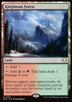 Karplusan Forest⁣ - Commander: Edge of Eternities⁣ (Rare)⁣ [164]