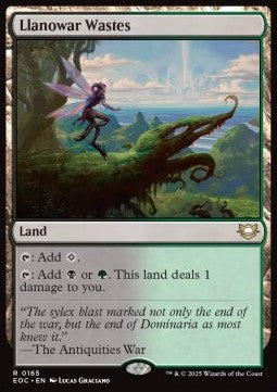 Llanowar Wastes⁣ - Commander: Edge of Eternities⁣ (Rare)⁣ [165]