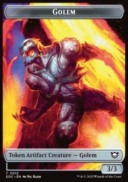 Golem Token (A 3/3) // Bird Token (U 2/2)⁣ - Edge of Eternities: Tokens⁣ (Token)⁣ [CT 12/3]