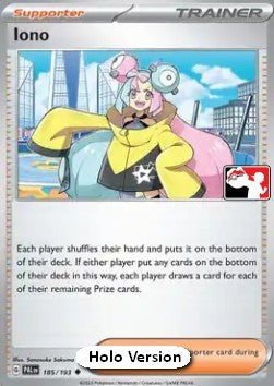 Iono - Play! Pokémon Prize Pack Series Five (Prize Pack Series) [PPS5-PAL 185]
