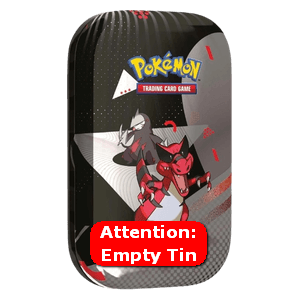 Empty Black Bolt & White Flare: Unova Krookodile Mini Tin - Scarlet & Violet Products