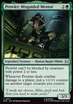 Prowler, Misguided Mentor - Magic: The Gathering | Marvel's Spider-Man: Eternal (Uncommon) [SPE-17]
