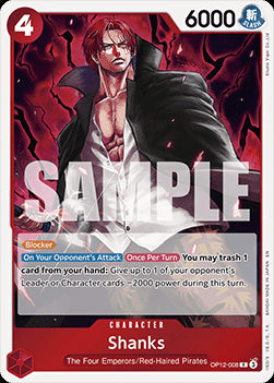 Shanks (OP12-008) (V.1) - Legacy of the Master (Rare) [OP12-008]