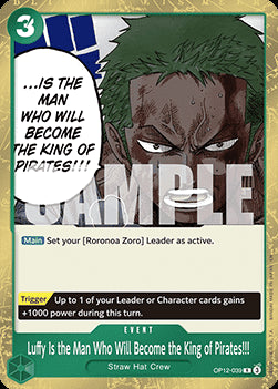 Luffy Is the Man Who Will Become the King of Pirates!!! (OP12-039) - Legacy of the Master (Rare) [OP12-039]