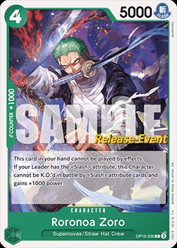 Roronoa Zoro (OP12-036) - Promos: Legacy of the Master (Common) [OP12P-036]