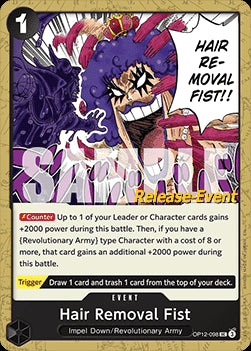 Hair Removal Fist (OP12-098) - Promos: Legacy of the Master (Uncommon) [OP12P-098]
