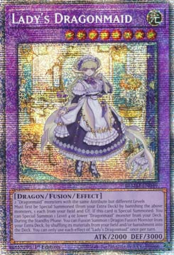 Lady's Dragonmaid (V.2 - Starlight Rare)⁣ - Battles of Legend: Monster Mayhem⁣ (Starlight Rare)⁣ [049]