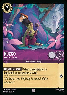 Kuzco - Wanted Llama (V.1) - Fabled (Common) [9FAB-49]