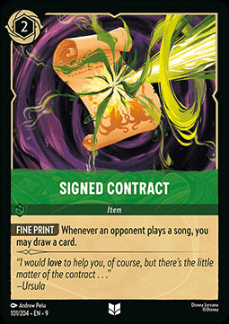 Signed Contract - Fabled (Uncommon) [9FAB-101]