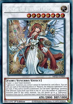 Minerva, the Athenian Lightsworn⁣ - 2025 Mega-Pack Tin⁣ (Secret Rare)⁣ [069]