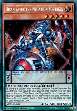 Disablaster the Negation Fortress⁣ - 2025 Mega-Pack Tin⁣ (Secret Rare)⁣ [084]