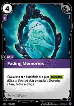Fading Memories