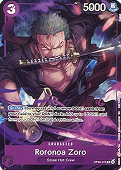 Roronoa Zoro (OP09-076) (V.1) - Unnumbered Promos (Rare) [UP-OP09-076]