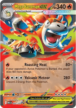 Mega Camerupt ex - Mega Evolution (Double Rare) [MEG-022]