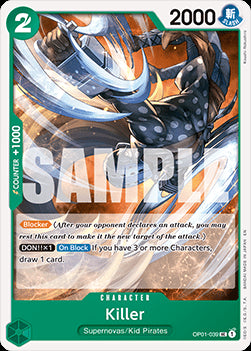 Killer (OP01-039) (V.1) - The Best Vol.2 (Uncommon) [PRB02-OP01-039]