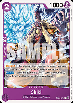 Shiki (OP06-073) (V.1) - The Best Vol.2 (Uncommon) [PRB02-OP06-073]