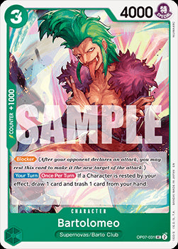 Bartolomeo (OP07-031) (V.1) - The Best Vol.2 (Uncommon) [PRB02-OP07-031]