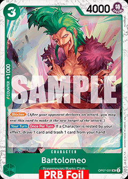 Bartolomeo (OP07-031) (V.2) - The Best Vol.2 (Uncommon) [PRB02-OP07-031]
