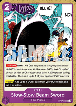 Slow-Slow Beam Sword (OP07-076) (V.1) - The Best Vol.2 (Common) [PRB02-OP07-076]