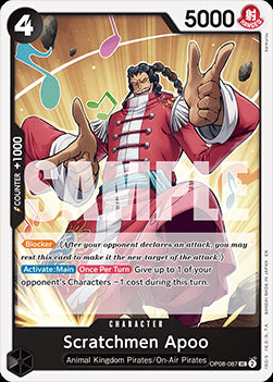 Scratchmen Apoo (OP08-087) (V.1) - The Best Vol.2 (Uncommon) [PRB02-OP08-087]
