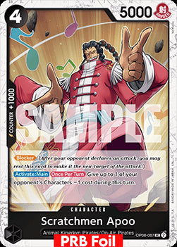 Scratchmen Apoo (OP08-087) (V.2) - The Best Vol.2 (Uncommon) [PRB02-OP08-087]
