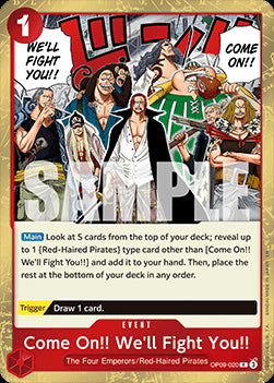 Come On!! We'll Fight You!! (OP09-020) (V.1) - The Best Vol.2 (Rare) [PRB02-OP09-020]