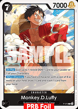 Monkey.D.Luffy (P-075) (V.2) - The Best Vol.2 (Promo) [PRB02-P-075]