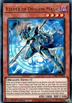 Keeper of Dragon Magic - THE CHRONICLES DECK: The Fallen & The Virtuous (All-Foil Edition) (Ultra Rare) [CH01-018]