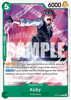 Koby (OP13-025) - Carrying on his Will (Common) [OP13-025]