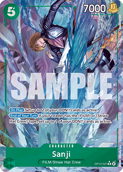 Sanji (OP13-027) (V.2) - Carrying on his Will (Alternate Art) [OP13-027]