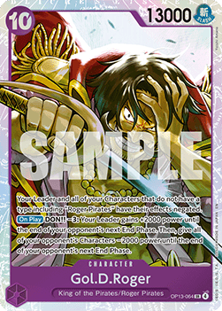 Gol.D.Roger (OP13-064) (V.1) - Carrying on his Will (Super Rare) [OP13-064]