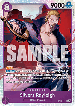 Silvers Rayleigh (OP13-066) (V.1) - Carrying on his Will (Super Rare) [OP13-066]
