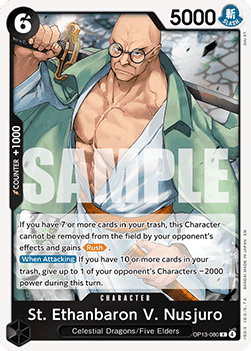 St. Ethanbaron V. Nusjuro (OP13-080) (V.1) - Carrying on his Will (Rare) [OP13-080]
