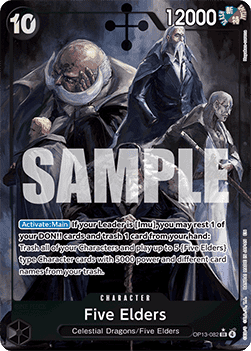 Five Elders (OP13-082) (V.2) - Carrying on his Will (Alternate Art) [OP13-082]