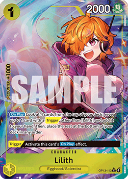 Lilith (OP13-113) (V.2) - Carrying on his Will (Alternate Art) [OP13-113]