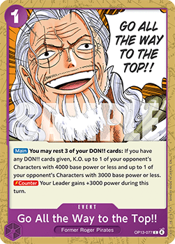 Go All the Way to the Top!! (OP13-077) - Reprints (Common) [R-OP13-077]