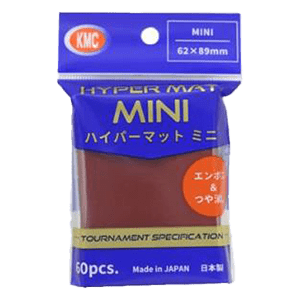 60 KMC Mini Hyper mat Sleeves (Red)