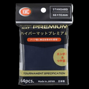 64 KMC Hyper mat Premium Sleeves (Black)