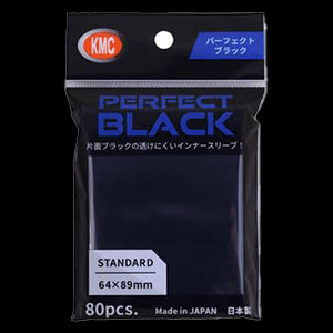 80 KMC Perfect Size Sleeves (Black) (Version 2)