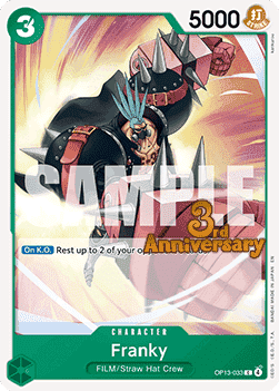 Franky (OP13-033) - Promos: Carrying on his Will (Common) [OP13P-033]