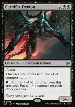 Carnifex Demon - Commander: Lorwyn Eclipsed (Rare) [ECC-72]